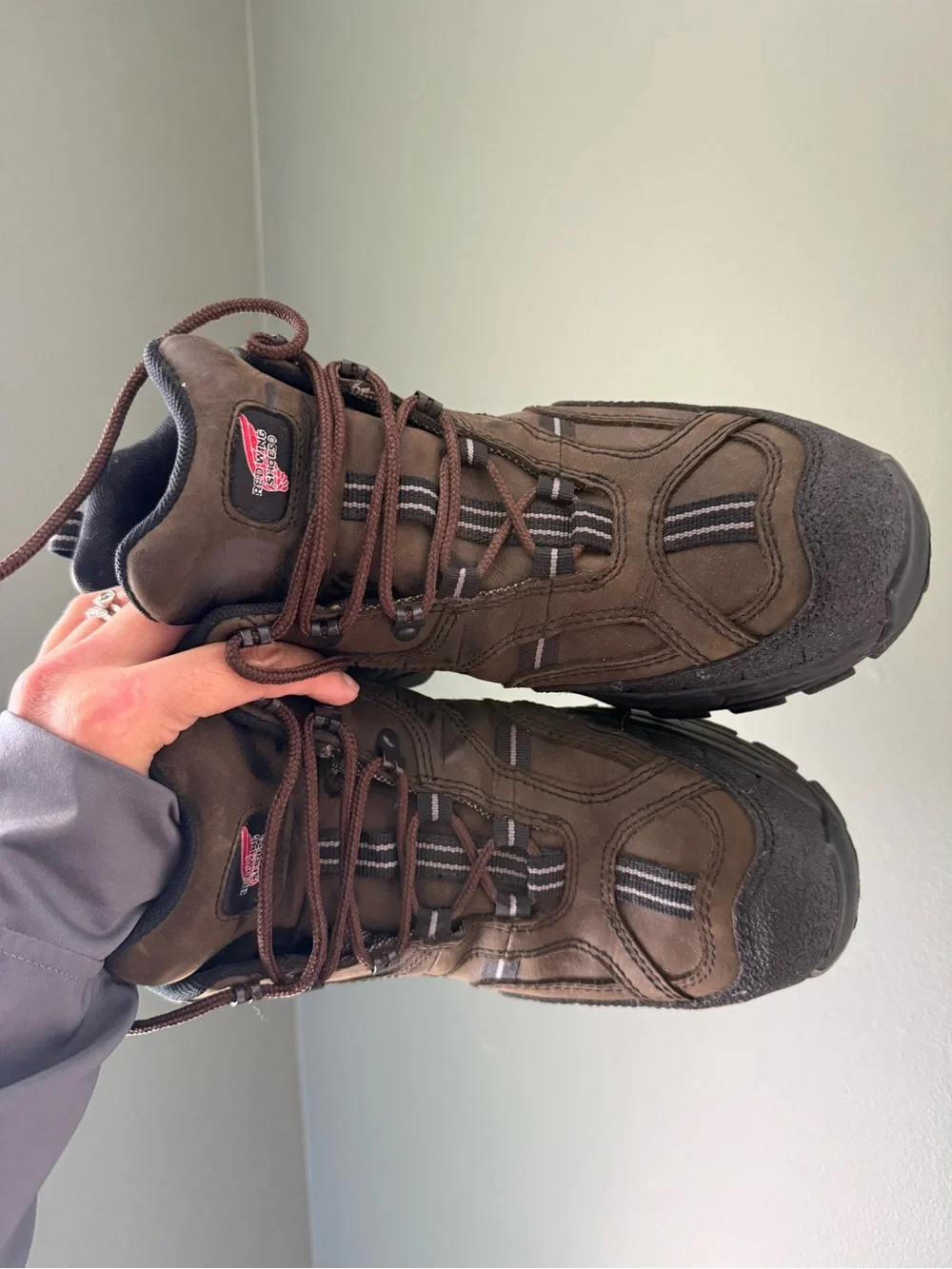Men's Brown Outdoor Boots- Red Wings